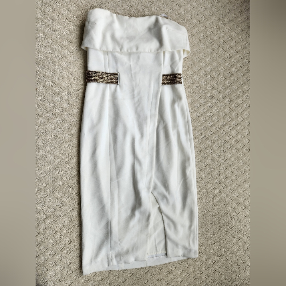 Wayne Cooper Strapless White Dress